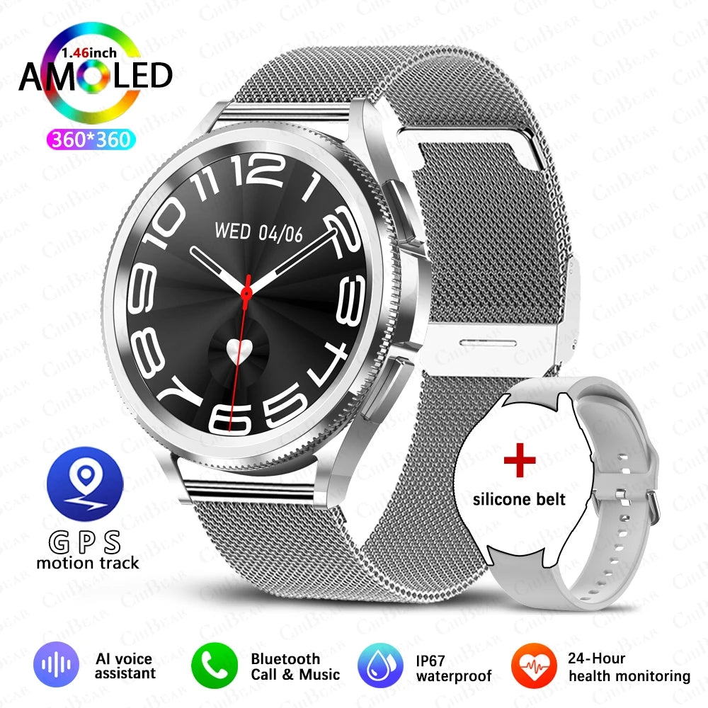 Watch 6 Classic Smartwatch – Bluetooth, GPS & Heart Rate Monitor