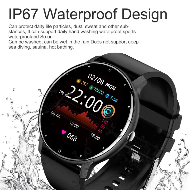 ZL02 Smart Watch – Full Touch Screen & Bluetooth 5.2