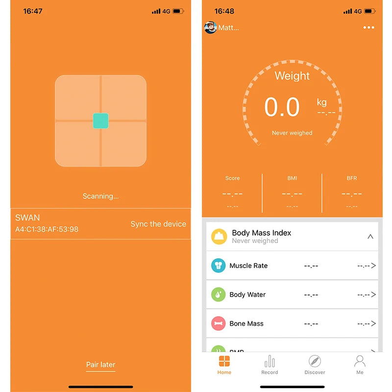 Bluetooth Body Fat Scale – Smart 150KG Weight & BMR Monitor