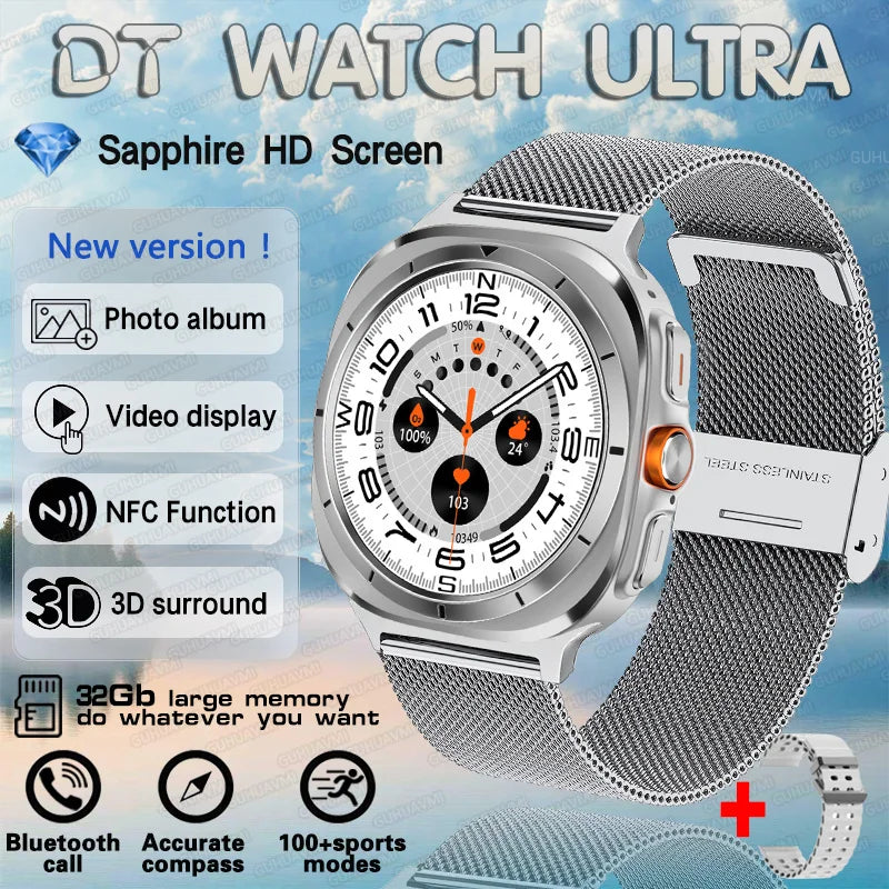DT Watch 7 Ultra Smartwatch – 32GB, Video, GPS & Fitness Tracker