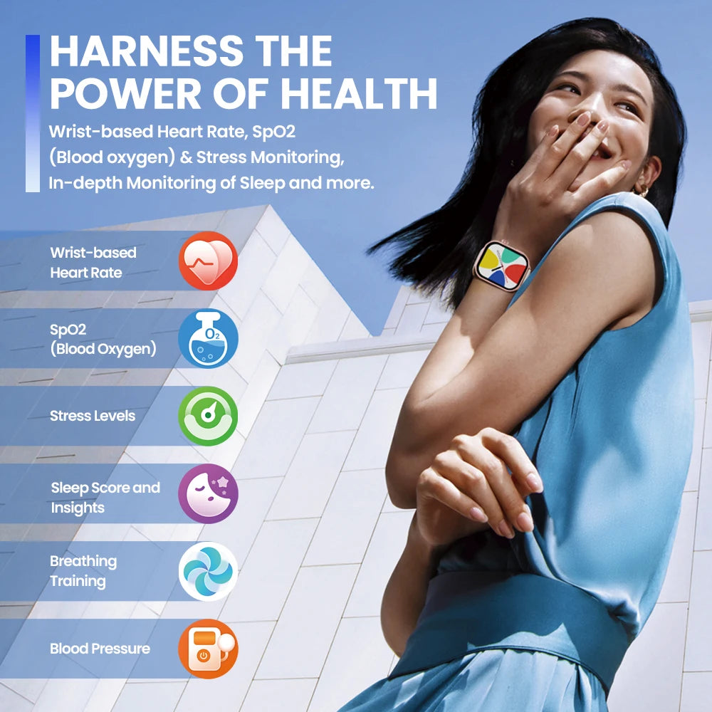 Btalk Plus Smartwatch – 2.03'' HD Voice & Fitness Tracker