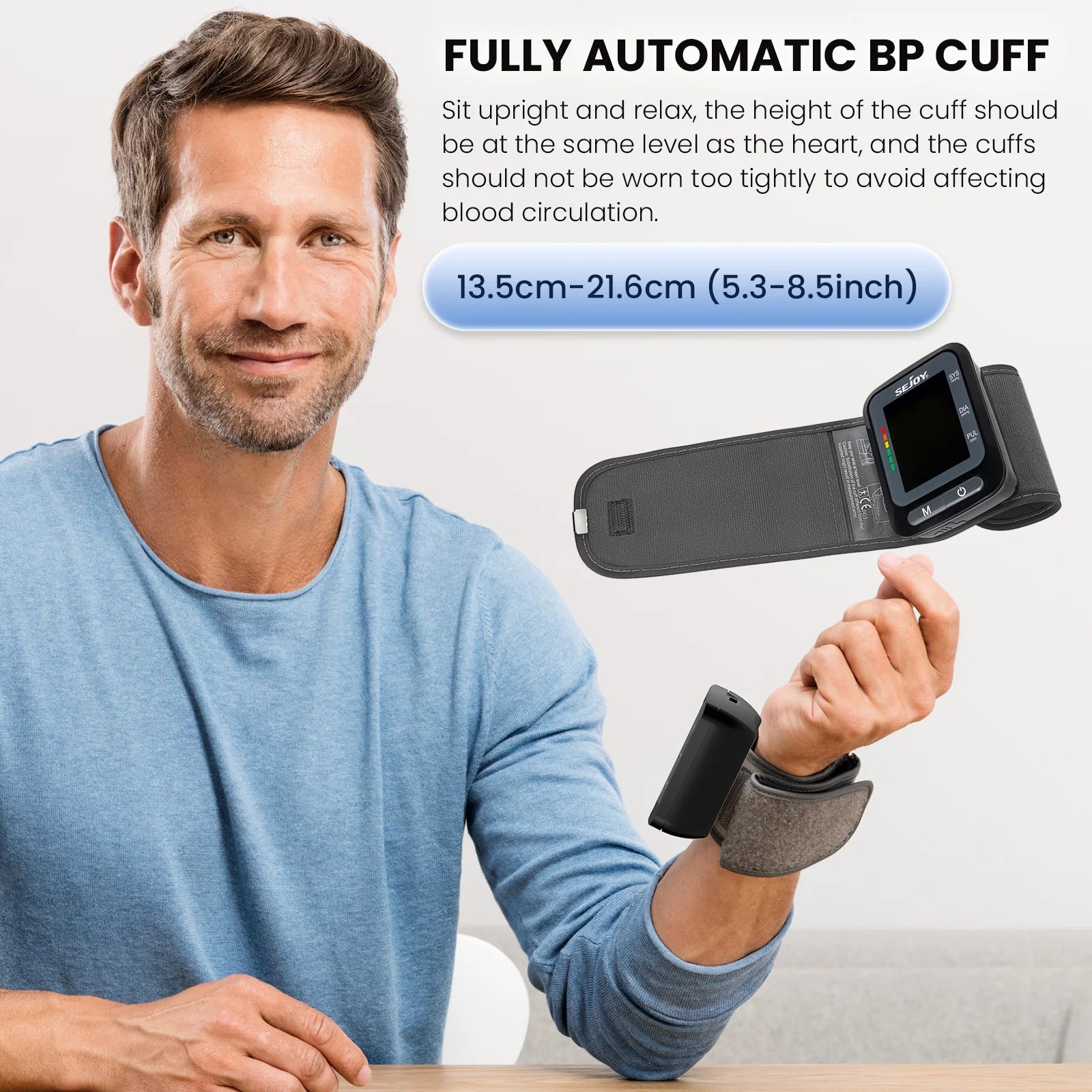 Digital Wrist Blood Pressure Monitor – Electronic Tonometer