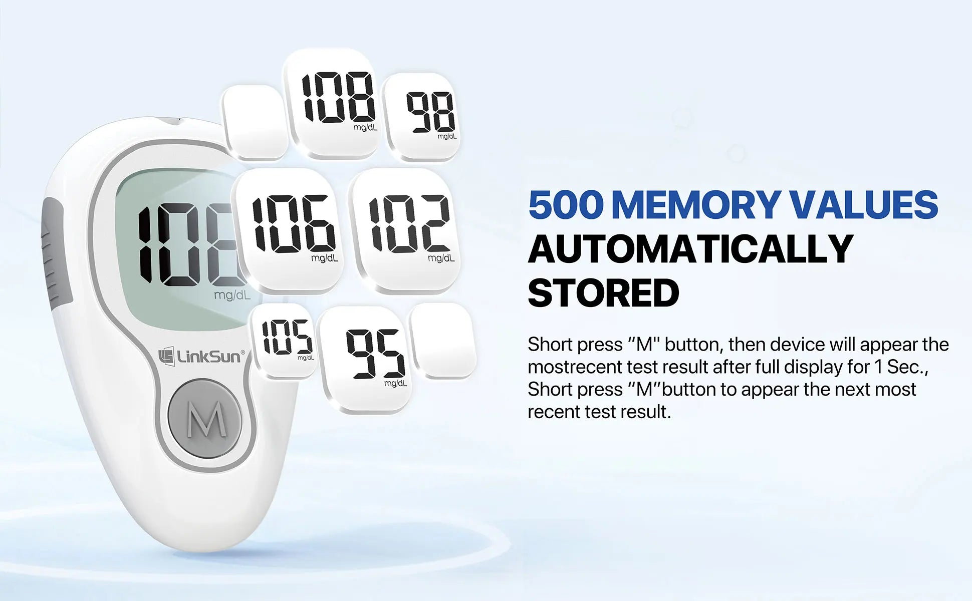 G-425-3 Blood Glucose Meter – Complete Diabetes Test Kit