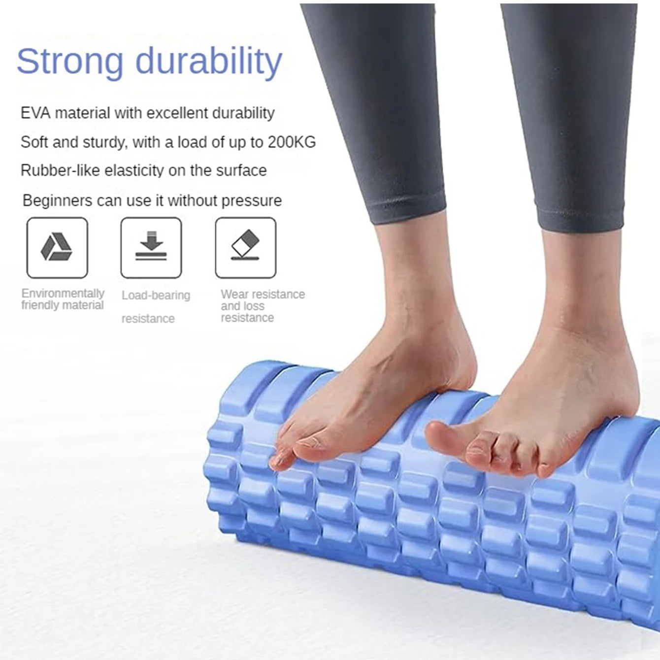 33cm Yoga Foam Roller – Muscle & Back Massage Grid